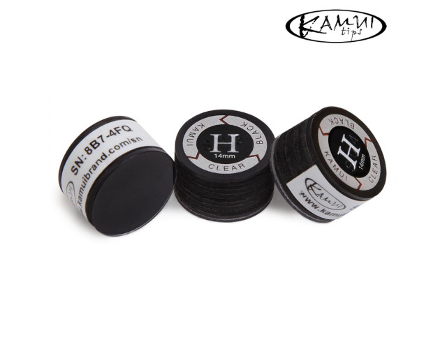 Наклейка для кия Kamui Clear Black D14мм Hard 1шт