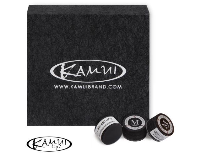 Наклейка для кия Kamui Clear Black D14мм Medium 1шт Наклейка для кия Kamui Clear Black D14мм Medium 1шт