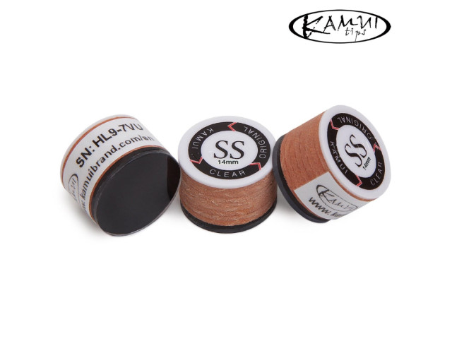 Наклейка для кия Kamui Clear Original 14мм Super Soft 1шт Наклейка для кия Kamui Clear Original 14мм Super Soft 1шт