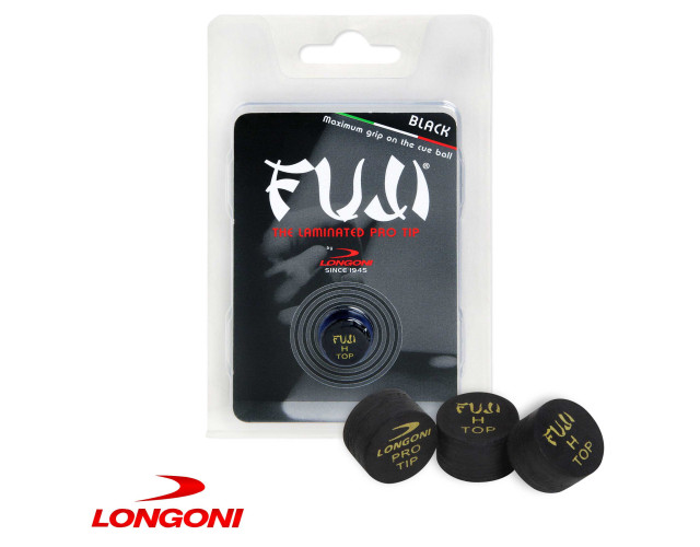Наклейка для кия Longoni Fuji Black 13мм Hard 1шт