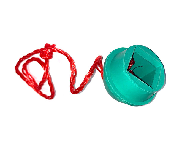 Пенал для мела резиновый зеленый