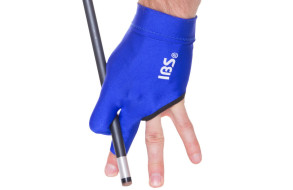Перчатка для бильярда IBS синяя безразмерная на левую руку