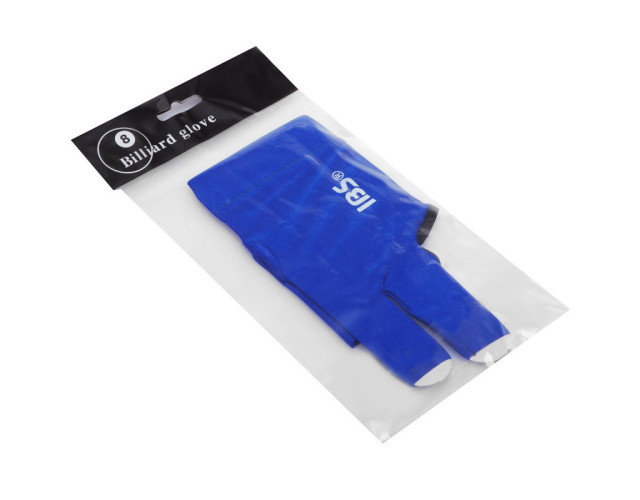 Перчатка для бильярда IBS синяя безразмерная на левую руку