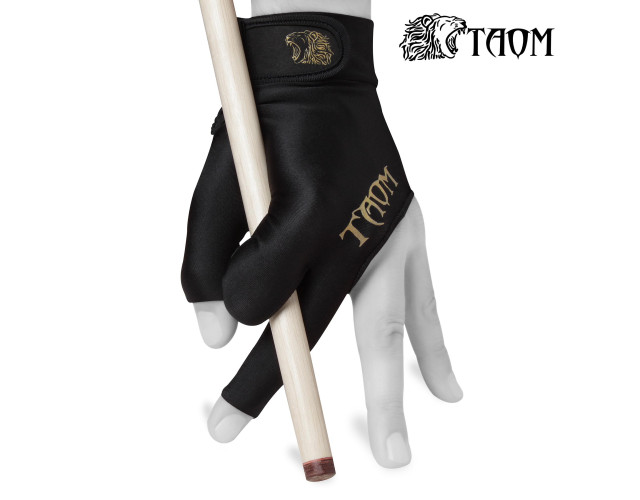 Перчатка бильярдная Taom Midas L черная левая Перчатка бильярдная Taom Midas L черная левая