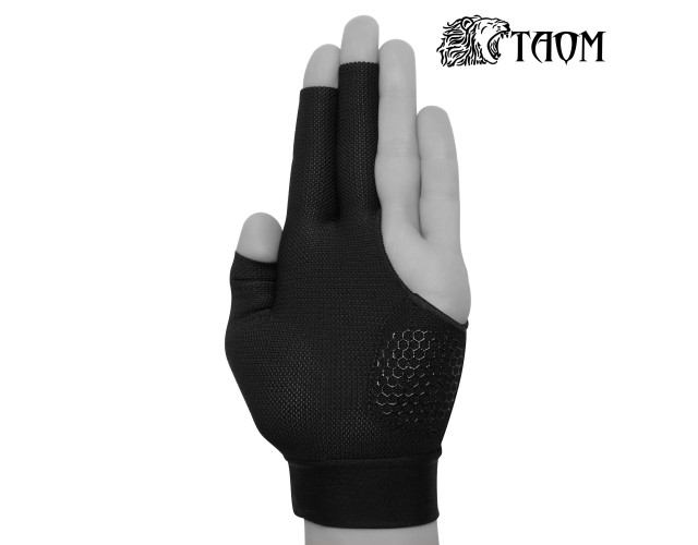 Перчатка бильярдная Taom Midas L черная левая Перчатка бильярдная Taom Midas L черная левая