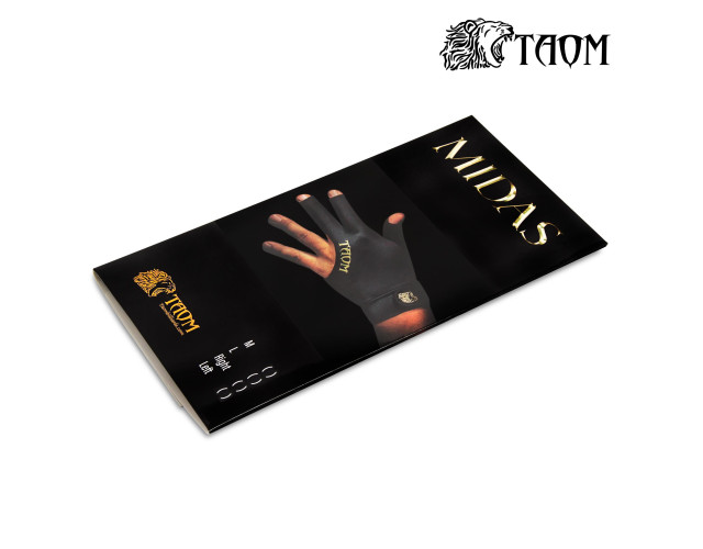 Перчатка бильярдная Taom Midas L черная левая Перчатка бильярдная Taom Midas L черная левая