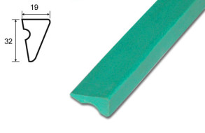 Резина для бортов U56 100см 6шт