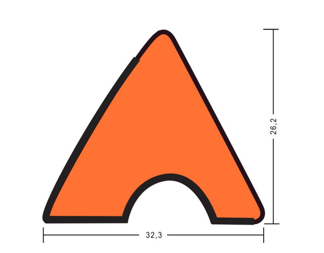 Резина для бортов К55 130см 9Фт 6шт Резина для бортов К55 130см 9Фт 6шт