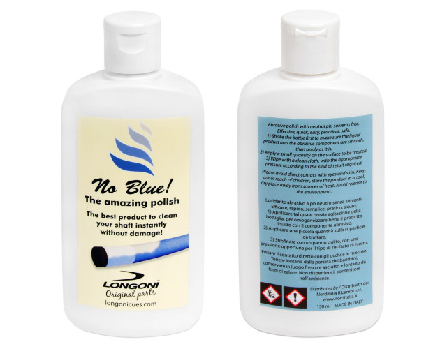 Засіб для чищення та полірування кия Longoni No Blue 150мл Засіб для чищення та полірування кия Longoni No Blue 150мл