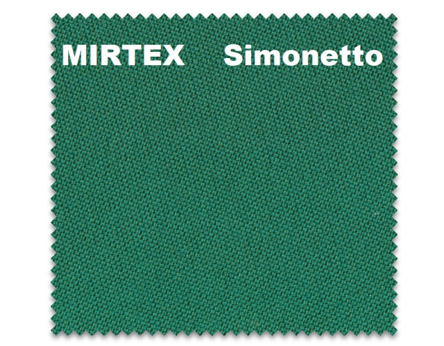 Сукно бильярдное Simonetto 197см зеленое пирамида/пул
