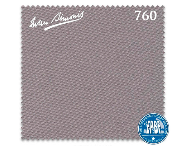Сукно бiльярдне Iwan Simonis 760 Grey Сукно бiльярдне Iwan Simonis 760 Grey