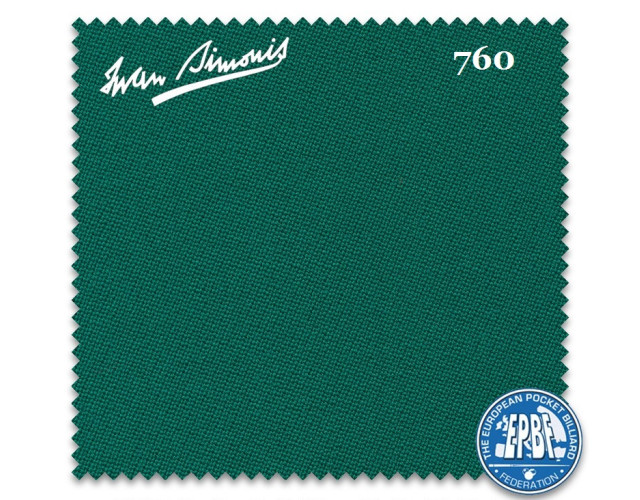 Сукно бiльярдне Iwan Simonis 760 Green