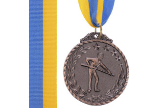 Медаль нагородна Чемпіон турніру з більярду 3 місце бронза d5см