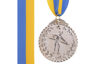 Нагородна медаль Чемпіон турніру з більярду 2 місце срібло d5см