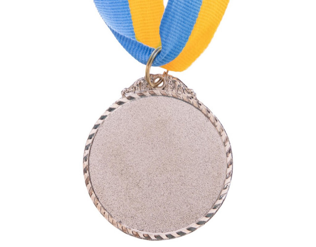Медаль наградная Чемпион турнира по бильярду 2 место серебро d5см