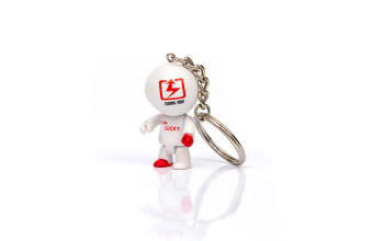 Брелок на ланцюжку TURNING POINT LUCKY DOLL 45мм White