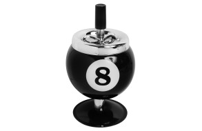 Пепельница бильярдный шар №8 на подставке