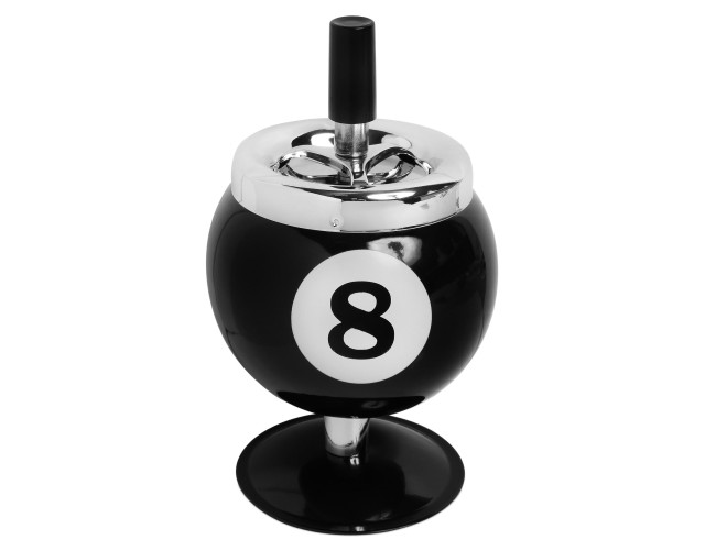 Пепельница бильярдный шар №8 на подставке