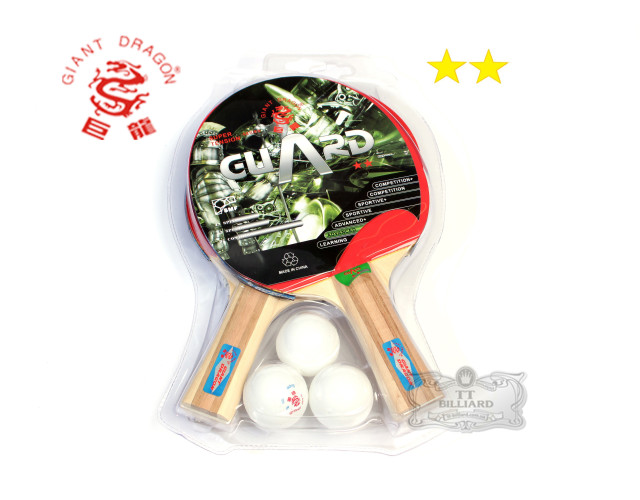 Набор для настольного тенниса Guard 2* с сеткой