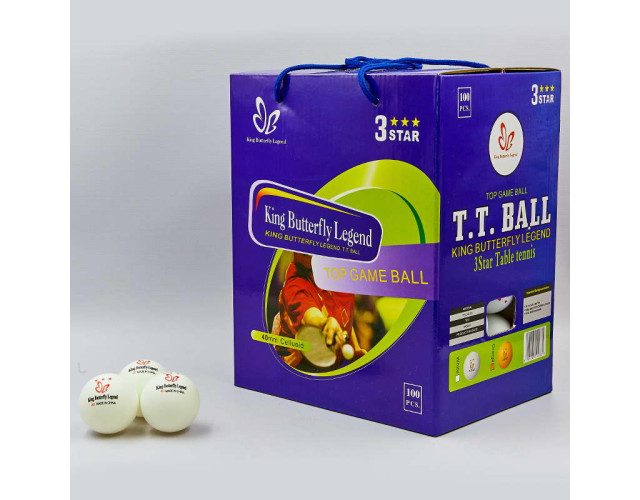 М'яч для настільного тенісу King Butterfly 3 М'яч для настільного тенісу King Butterfly 3
