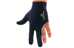 Рукавичка для більярду Longoni чорна, універсального розміру