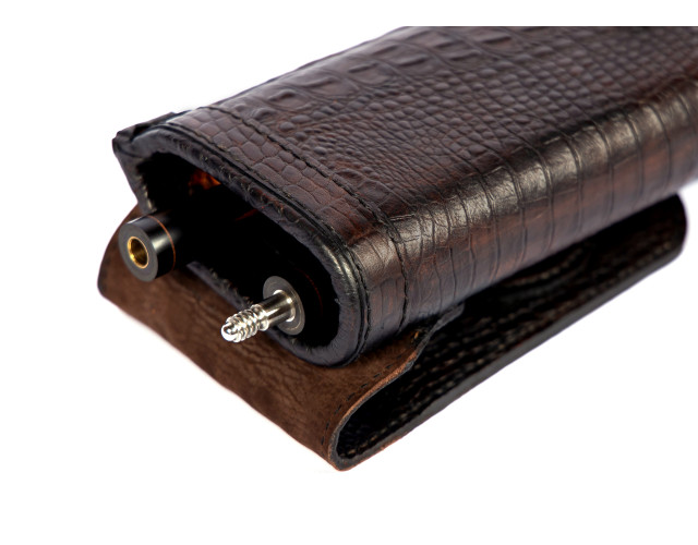 Чохол Ас Класика Крокодил коричневий шкіра