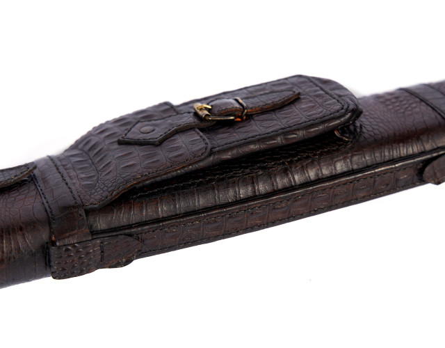 Чохол Ас Класика Крокодил коричневий шкіра