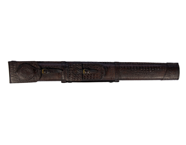 Чехол Ас Классика Крокодил коричневый кожа