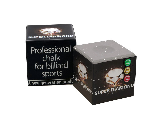 Мел бильярдный Super Diamond Grey с углублением 1шт