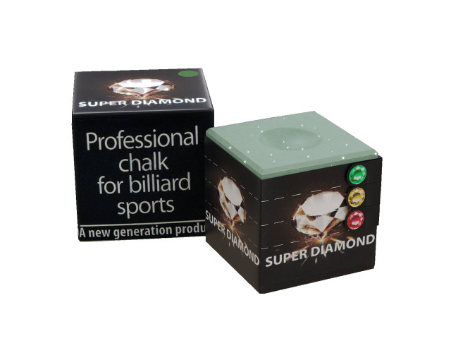 Мел бильярдный Super Diamond Green 1шт Мел бильярдный Super Diamond Green 1шт