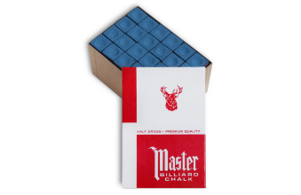 Мел бильярдный Master синий 72шт