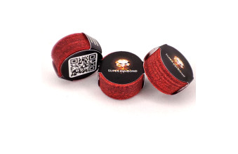 Наклейка для кия Super Diamond Red Medium 13мм 1шт Наклейка для кия Super Diamond Red Medium 13мм 1шт