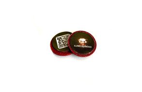 Фибра для кия Super Diamond Red 14мм кожа 1шт