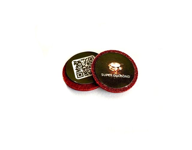 Фибра для кия Super Diamond Red 14мм кожа 1шт Фибра для кия Super Diamond Red 14мм кожа 1шт