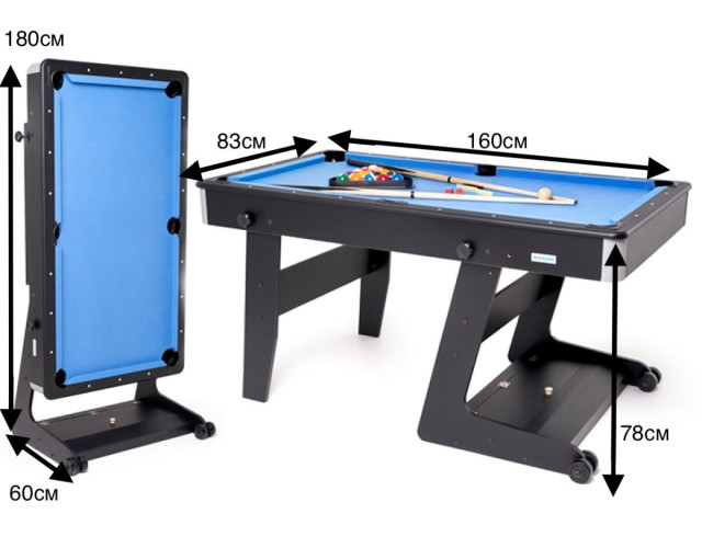 Складаний більярдний стіл Ostin 5 футів Складаний більярдний стіл Ostin 5 футів