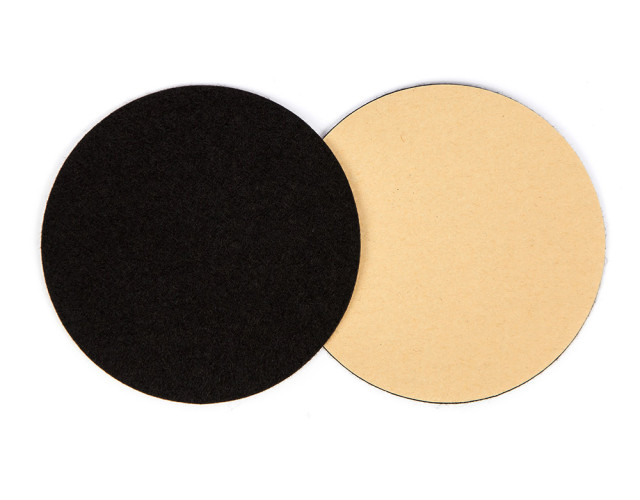 Наклейка фетровая для биты D96мм черная