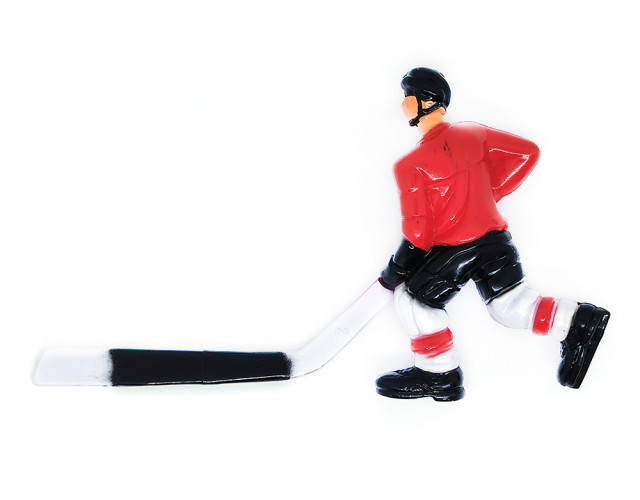 Хоккеист для настольного хоккея №16 красный