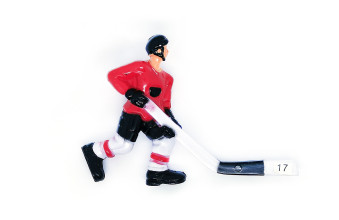 Хоккеист для настольного хоккея №17 красный