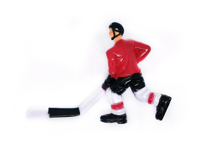Хоккеист для настольного хоккея №17 красный