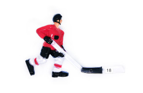 Хоккеист для настольного хоккея №18 красный