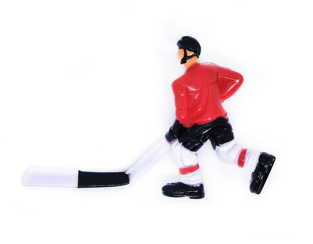 Хоккеист для настольного хоккея №18 красный