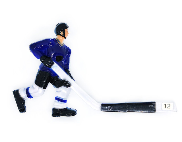 Хоккеист для настольного хоккея №12 синий