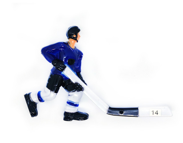 Хоккеист для настольного хоккея №14 синий