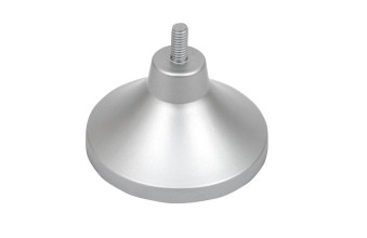 Опора для ног стола D90мм серебряная