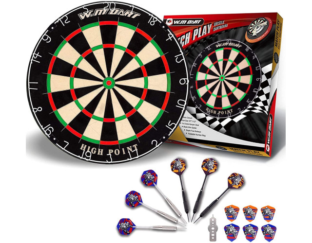 Дартс профессиональный из сизаля WinMax Match Play G084 45cм 6 дротиков
