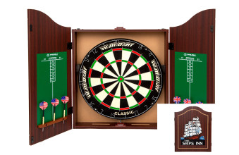Дартс с кабинетом мишень 45см сизаль Winmax The Ships Inn  6 дротиков