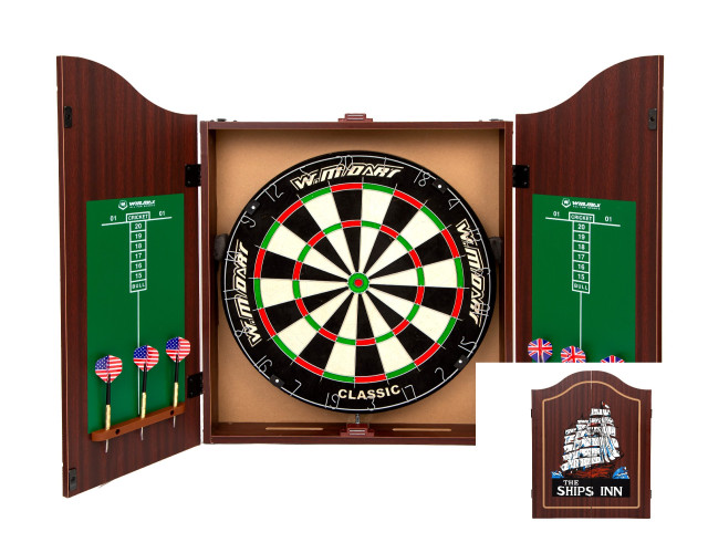 Дартс с кабинетом мишень 45см сизаль Winmax The Ships Inn  6 дротиков