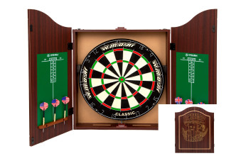 Дартс с кабинетом мишень 45см сизаль Winmax Kings Head  6 дротиков