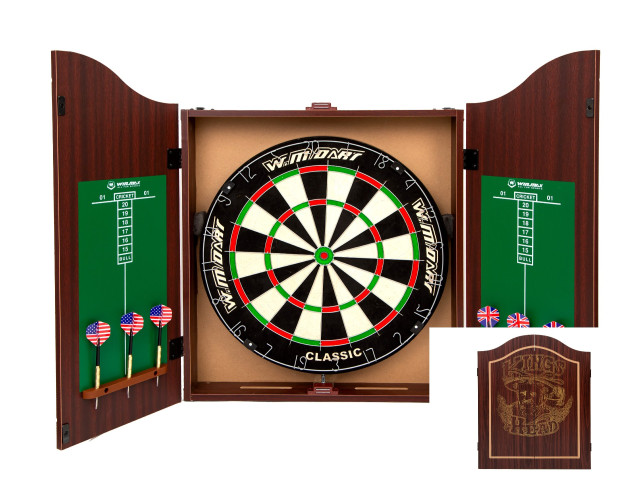Дартс с кабинетом мишень 45см сизаль Winmax Kings Head  6 дротиков
