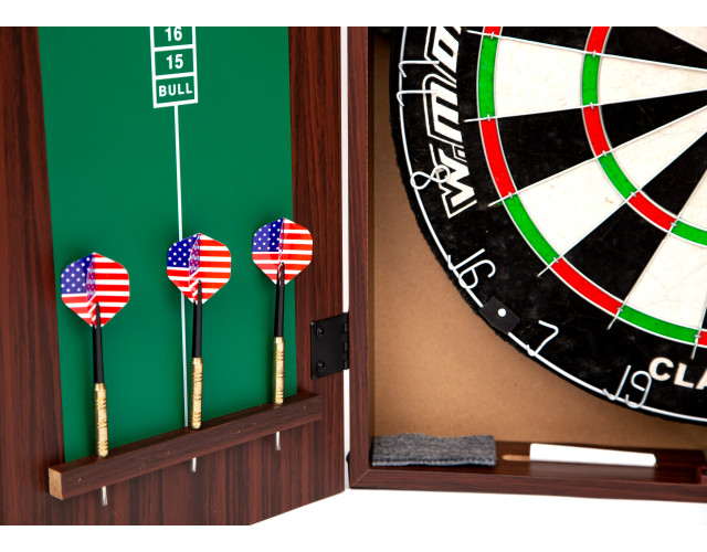 Дартс с кабинетом мишень 45см сизаль Winmax Kings Head  6 дротиков